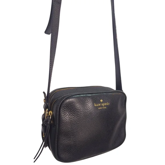 KATE SPADE New York Leather Crossbody Bag in Black “Camera Bag” - Picture 5 of 9